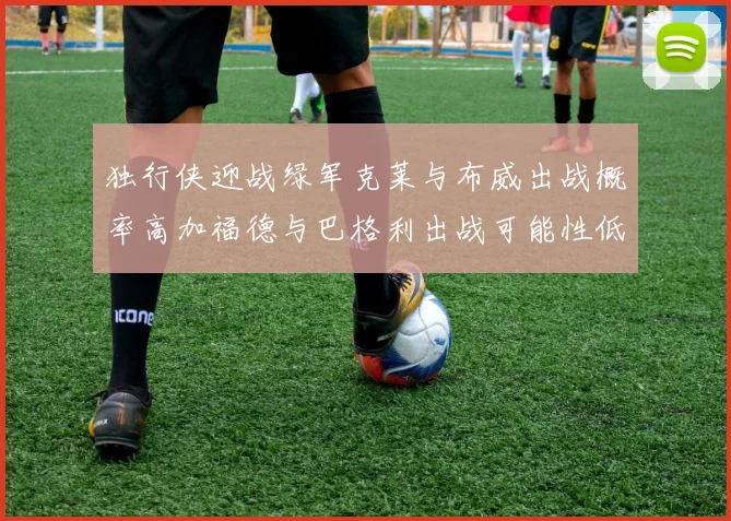 独行侠迎战绿军克莱与布威出战概率高加福德与巴格利出战可能性低